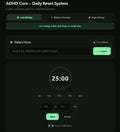 ADHDcore Daily Task tracker 1.0